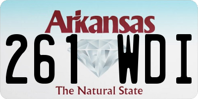 AR license plate 261WDI