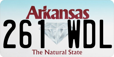 AR license plate 261WDL