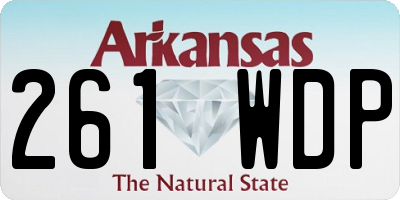 AR license plate 261WDP