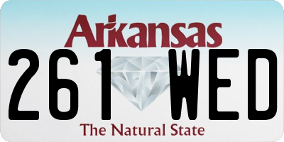 AR license plate 261WED