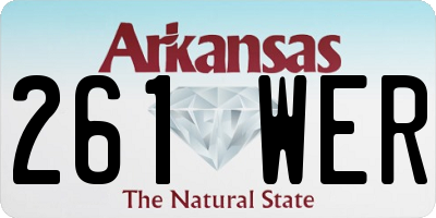 AR license plate 261WER
