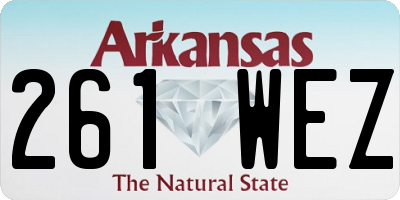 AR license plate 261WEZ
