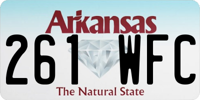 AR license plate 261WFC