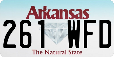AR license plate 261WFD
