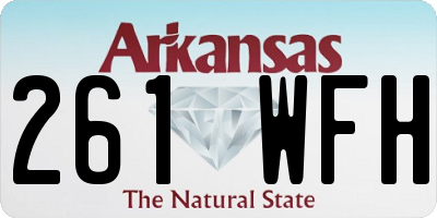 AR license plate 261WFH