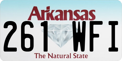 AR license plate 261WFI