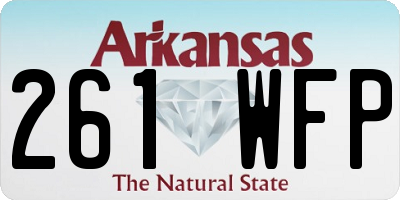 AR license plate 261WFP