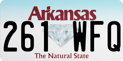 AR license plate 261WFQ