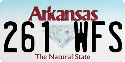 AR license plate 261WFS