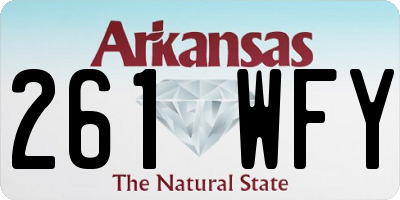 AR license plate 261WFY