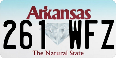 AR license plate 261WFZ