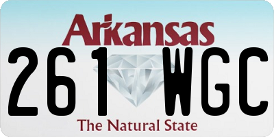 AR license plate 261WGC