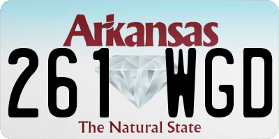 AR license plate 261WGD