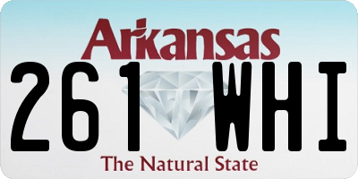 AR license plate 261WHI