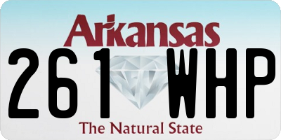 AR license plate 261WHP