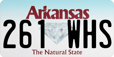 AR license plate 261WHS