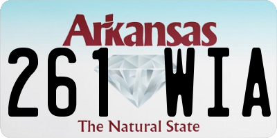 AR license plate 261WIA