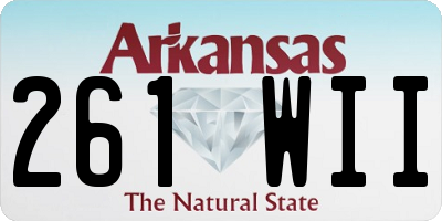 AR license plate 261WII