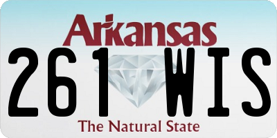 AR license plate 261WIS