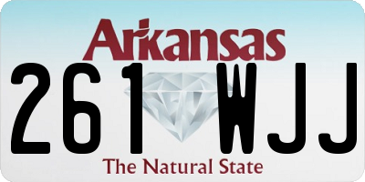 AR license plate 261WJJ