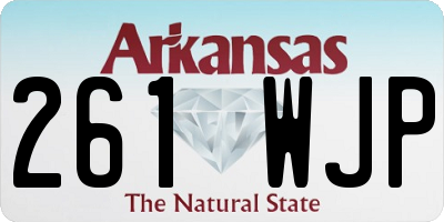 AR license plate 261WJP