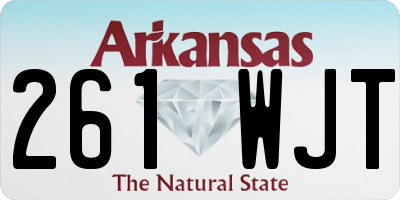 AR license plate 261WJT