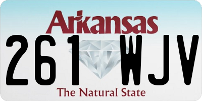 AR license plate 261WJV