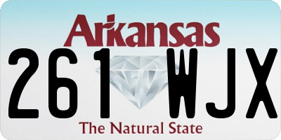 AR license plate 261WJX