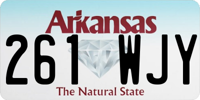 AR license plate 261WJY