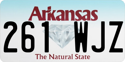 AR license plate 261WJZ