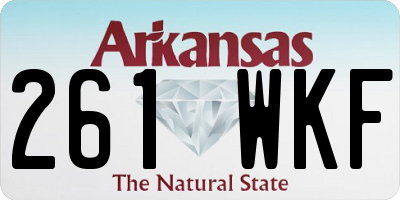 AR license plate 261WKF