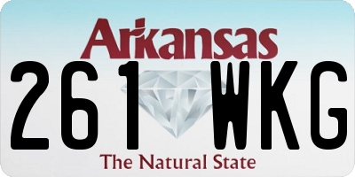 AR license plate 261WKG