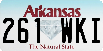 AR license plate 261WKI