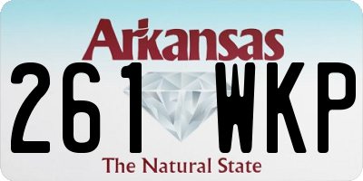 AR license plate 261WKP
