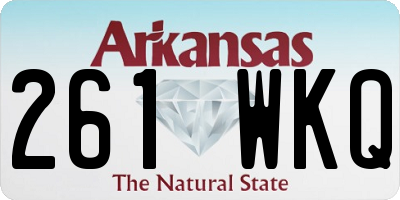 AR license plate 261WKQ