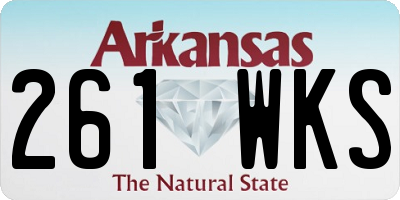 AR license plate 261WKS