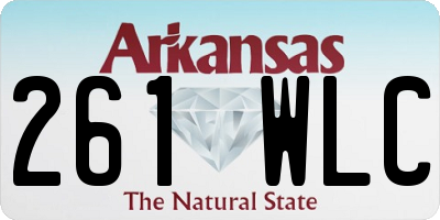 AR license plate 261WLC
