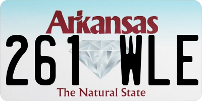 AR license plate 261WLE
