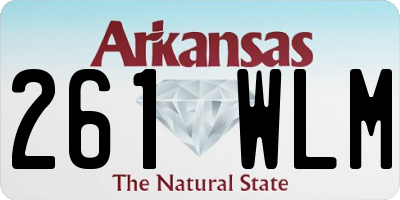 AR license plate 261WLM