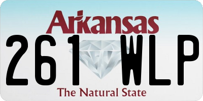 AR license plate 261WLP