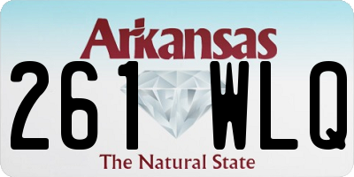 AR license plate 261WLQ