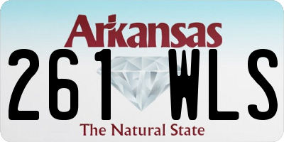 AR license plate 261WLS