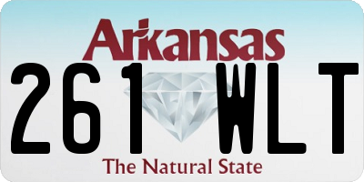 AR license plate 261WLT