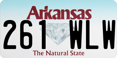 AR license plate 261WLW