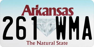 AR license plate 261WMA