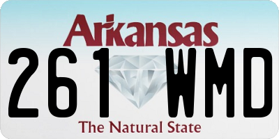 AR license plate 261WMD