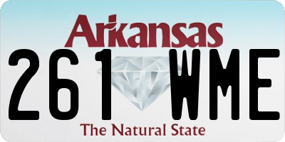 AR license plate 261WME