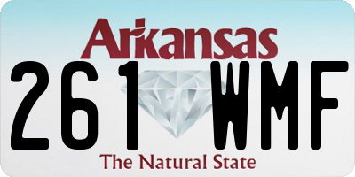 AR license plate 261WMF