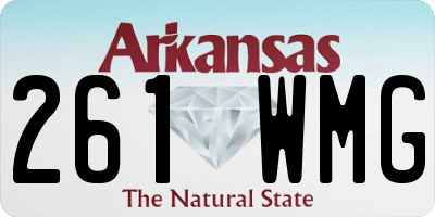 AR license plate 261WMG