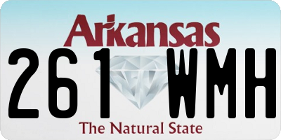 AR license plate 261WMH